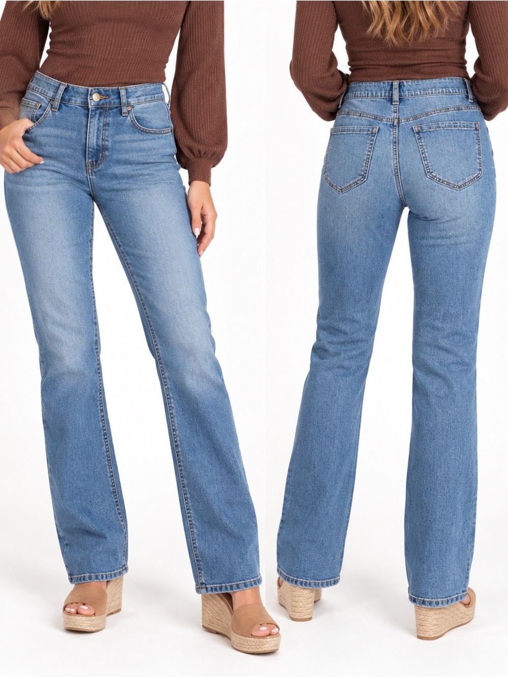 Draper James Jeans Women’s 12 High Rise Straight Leg Light Wash Denim 31” Inseam